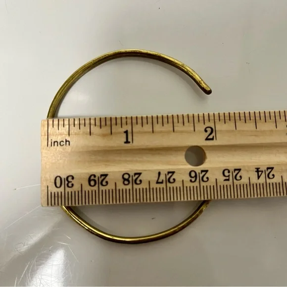 Brass bangle with “Compassion” stamped on it. Hammered finish. - Picture 4 of 5